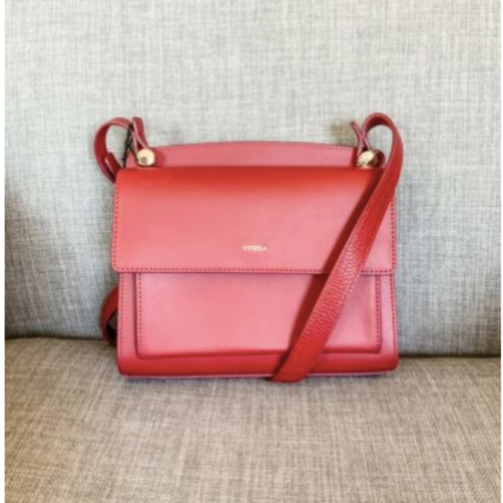 NWT Furla 1039082 B BYN3 R74 Lady M Red Crossbody - Picture 6 of 8
